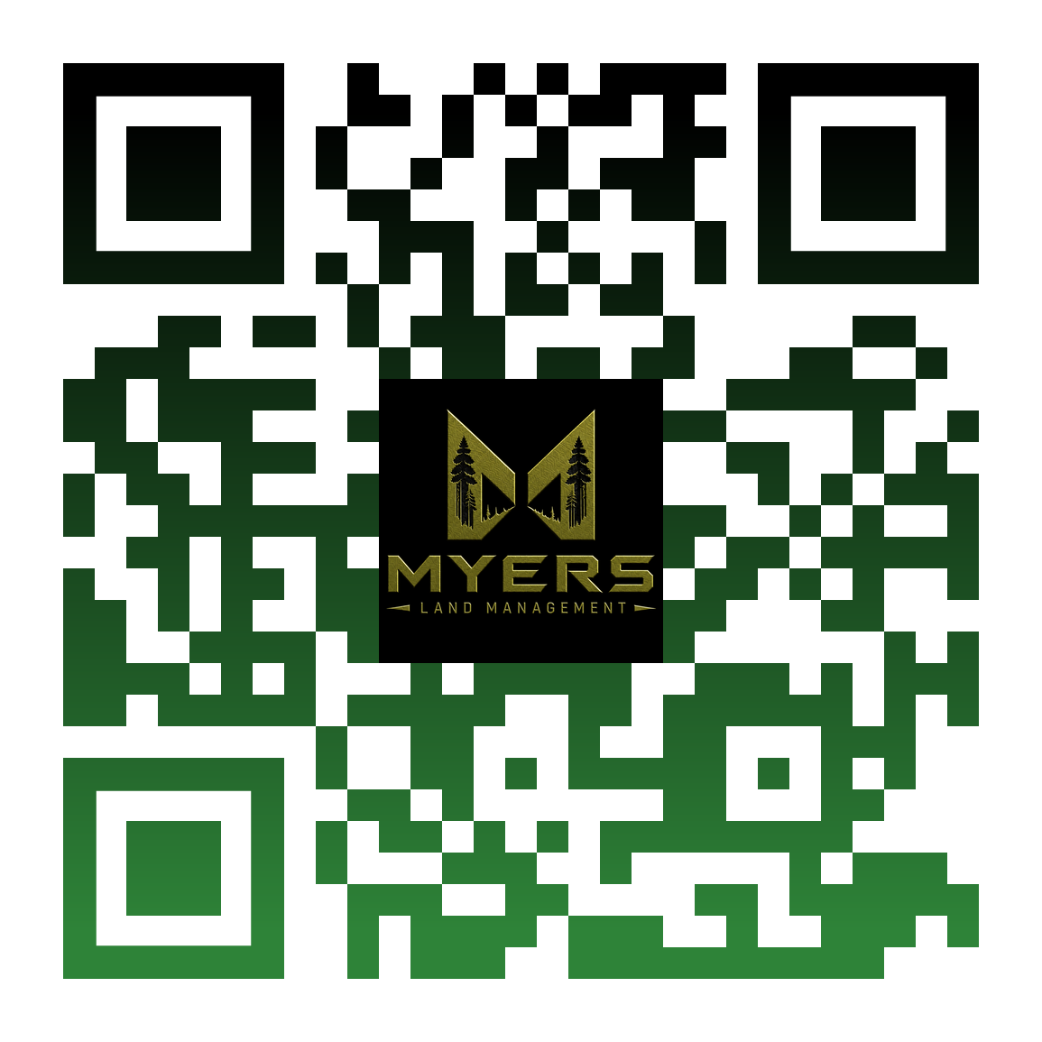 QR code to visit Myers Land Management website